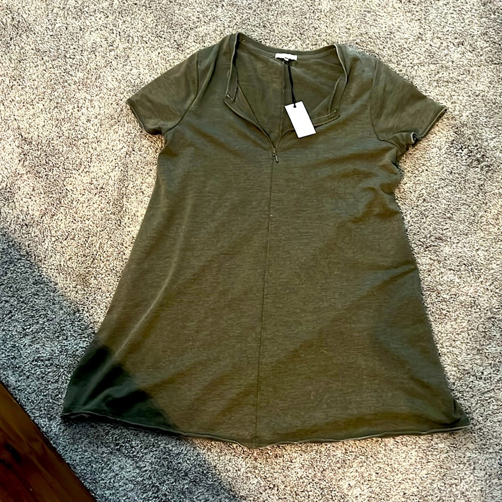 Z supply Boutique midi dress, NEVER WORN, hunter green, size L
